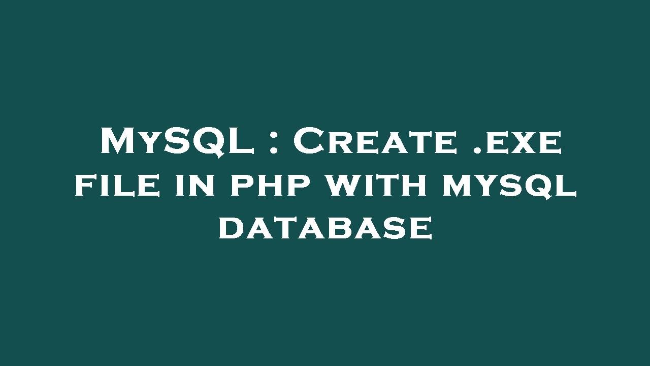 Create Exe File In 3 Easy Steps Youtube Create Exe File In 3 Easy Steps Youtube